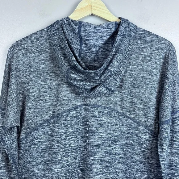 Nike Running Women's Dri-Fit Element 1/4 Zip Heathered Blue Hoodie Size S - Picture 4 of 16